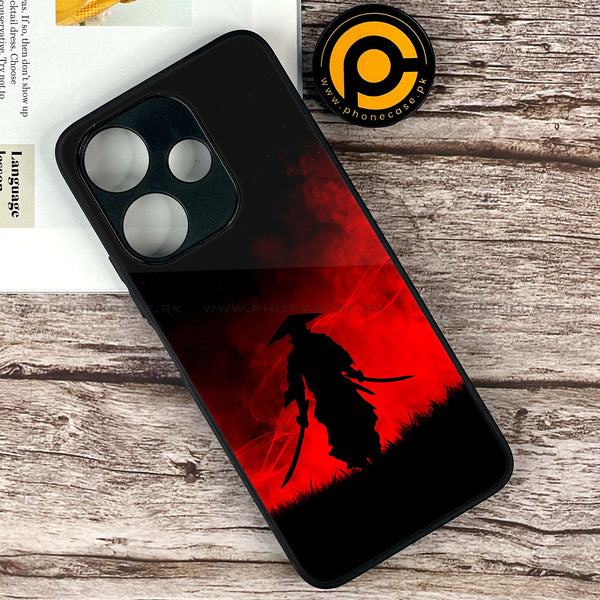 Xiaomi Redmi 13 - Ninja Design 1 - Premium Printed Glass soft Bumper shock Proof Case CS-40075