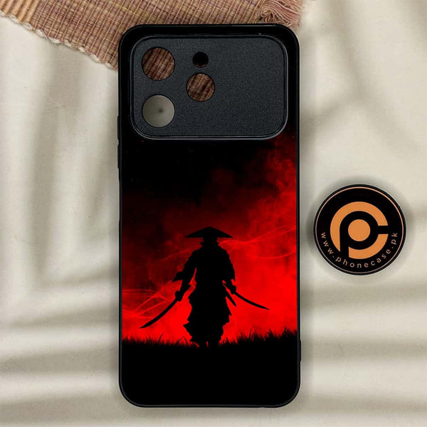 Tecno Spark 40 - Ninja Series - Premium Metal Printed soft Bumper shock Proof Case