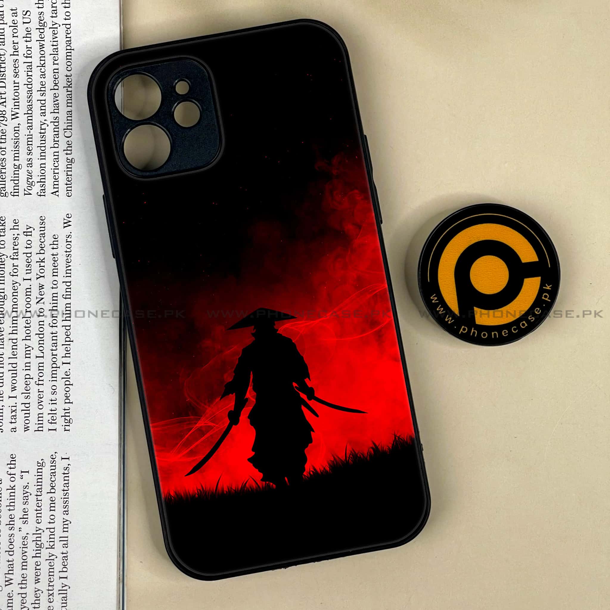 iPhone 12  Ninja Series  Premium Printed Glass soft Bumper shock Proof Case