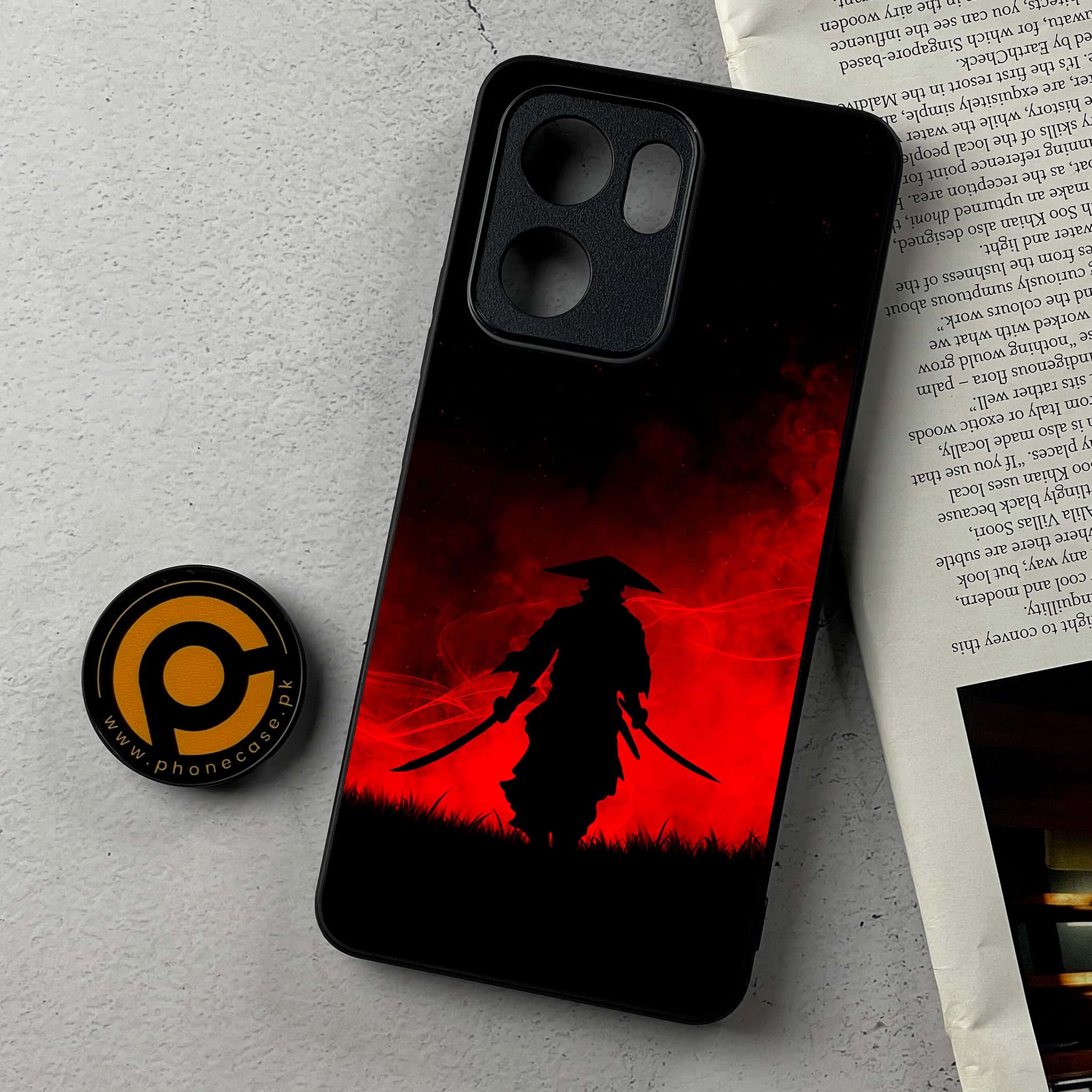 Oppo Reno 13F - Ninja Series - Premium Metal Printed Soft Bumper Shockproof Case