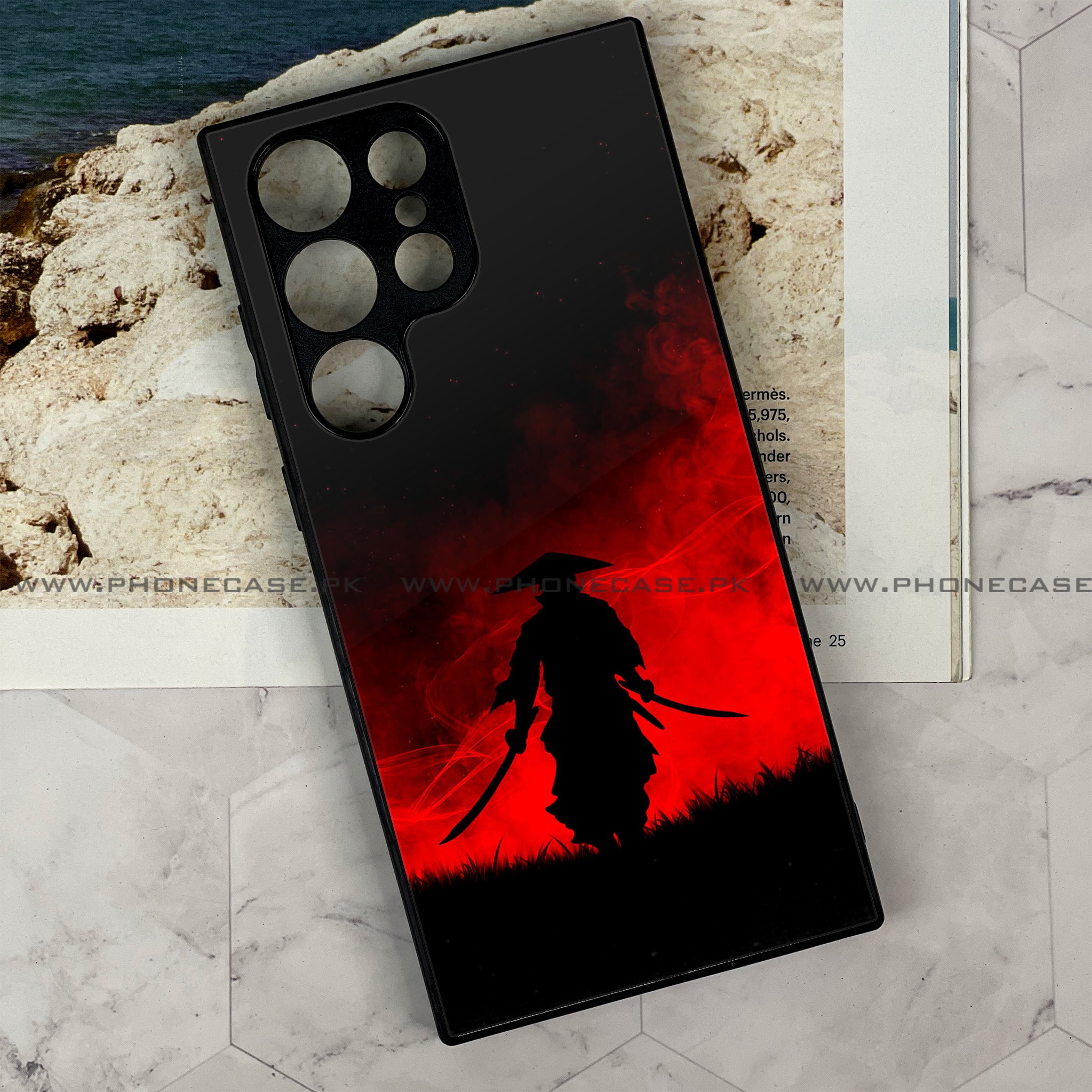 Galaxy S21 Ultra - Ninja Series - Premium Printed Glass soft Bumper shock Proof Case