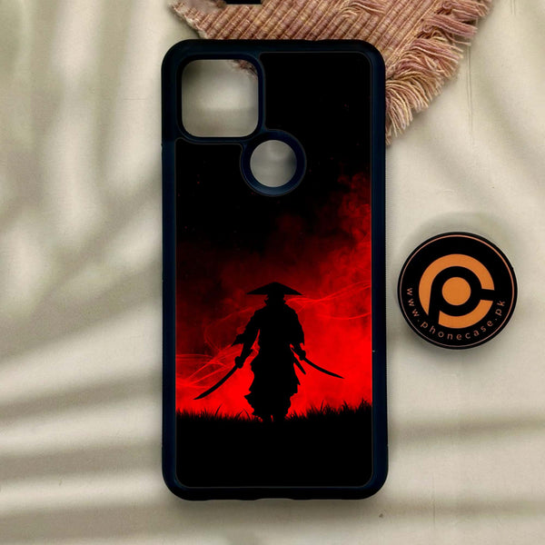 Google Pixel 4a 5G - Ninja Design 1 - Premium Metal Printed Soft Bumper Shock Proof Case CS-46482