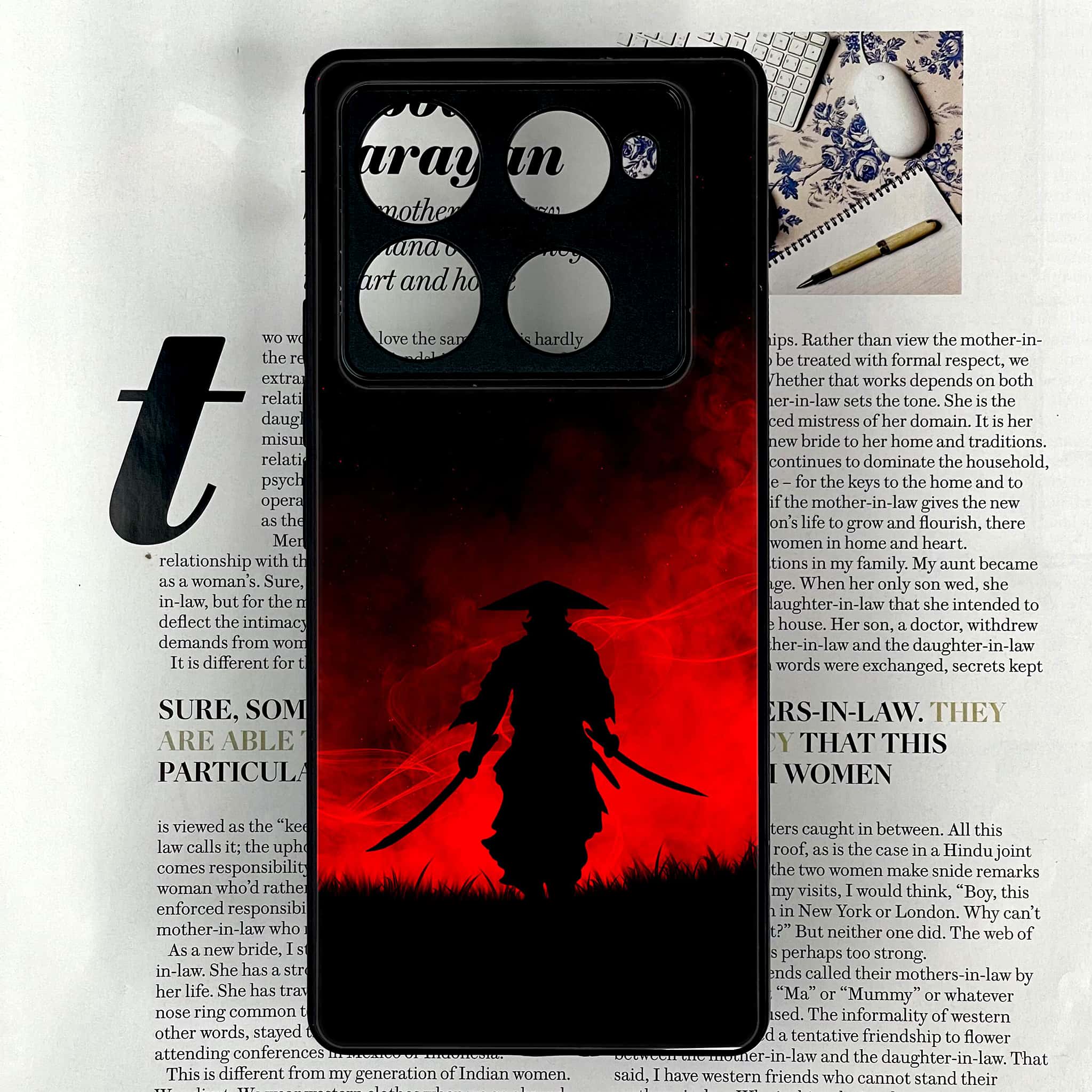 Infinix Note 40 Pro Plus - Ninja Series - Premium Metal Printed soft Bumper shock Proof Case