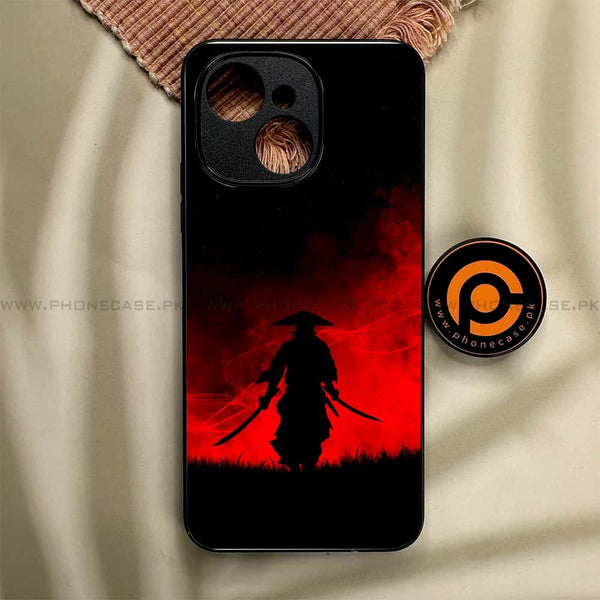 Tecno Spark 40C - Ninja Series - Premium Metal Printed soft Bumper shock Proof Case