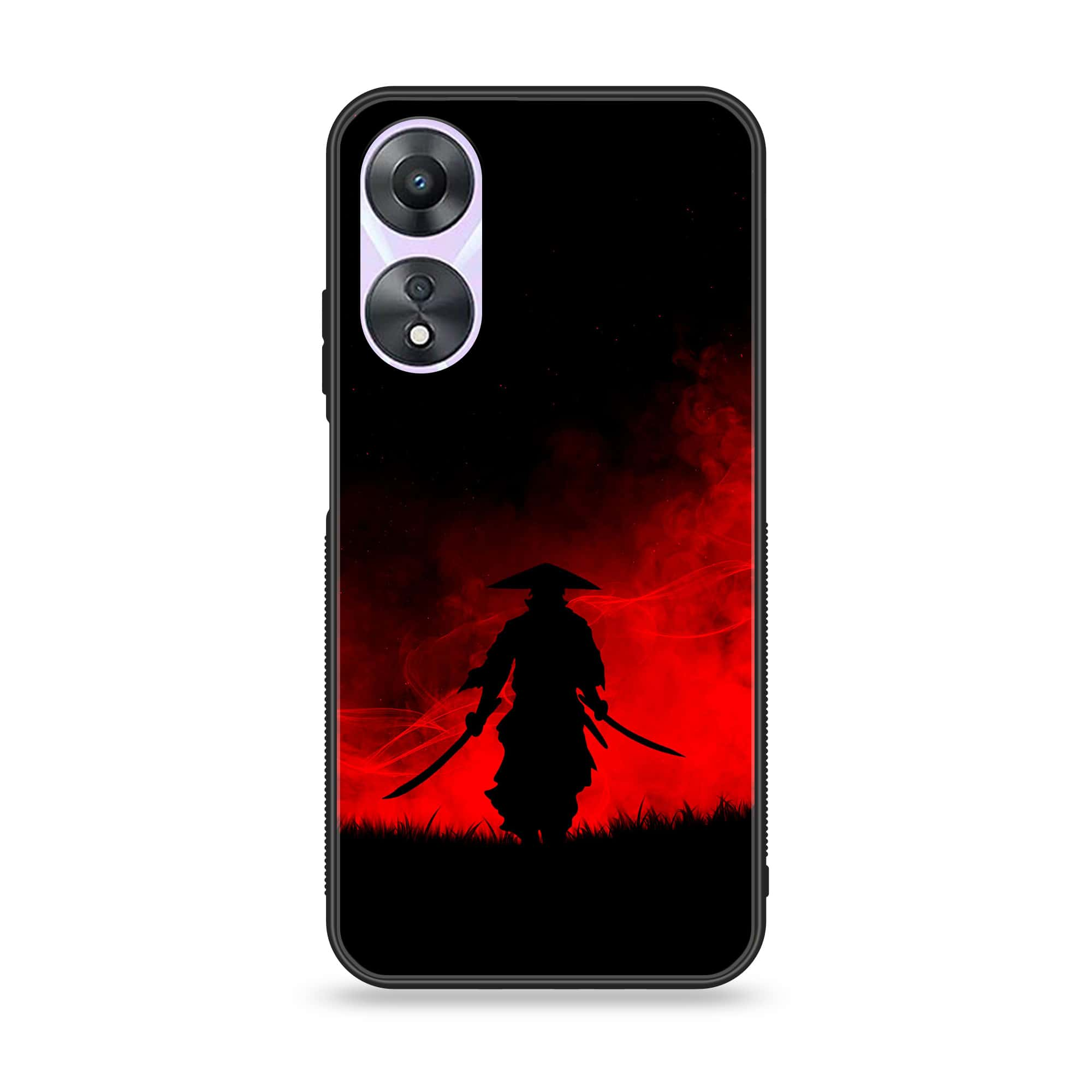 Oppo A78 4G - Ninja Series - Premium Printed Glass soft Bumper shock Proof Case