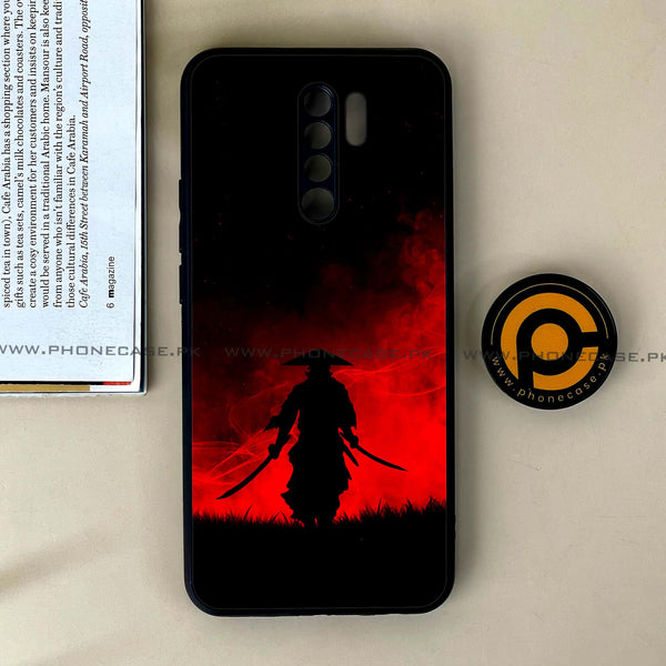 Xiaomi Redmi 9 - Ninja Series - Premium Printed Glass soft Bumper shock Proof Case