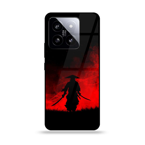 Xiaomi 14 - Ninja Series - Premium Printed Glass soft Bumper shock Proof Case