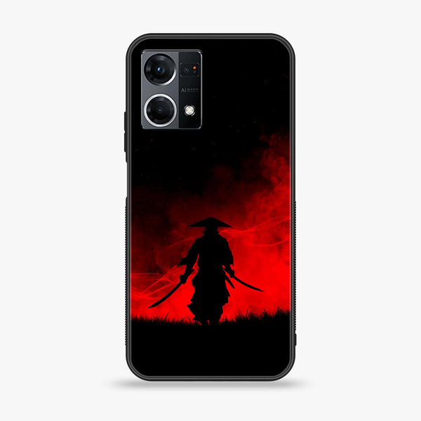 Oppo Reno 7 - Ninja Series - Premium Printed Glass soft Bumper shock Proof Case