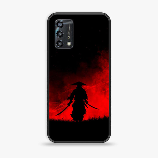 Oppo A95 - Ninja Series - Premium Printed Glass soft Bumper shock Proof Case