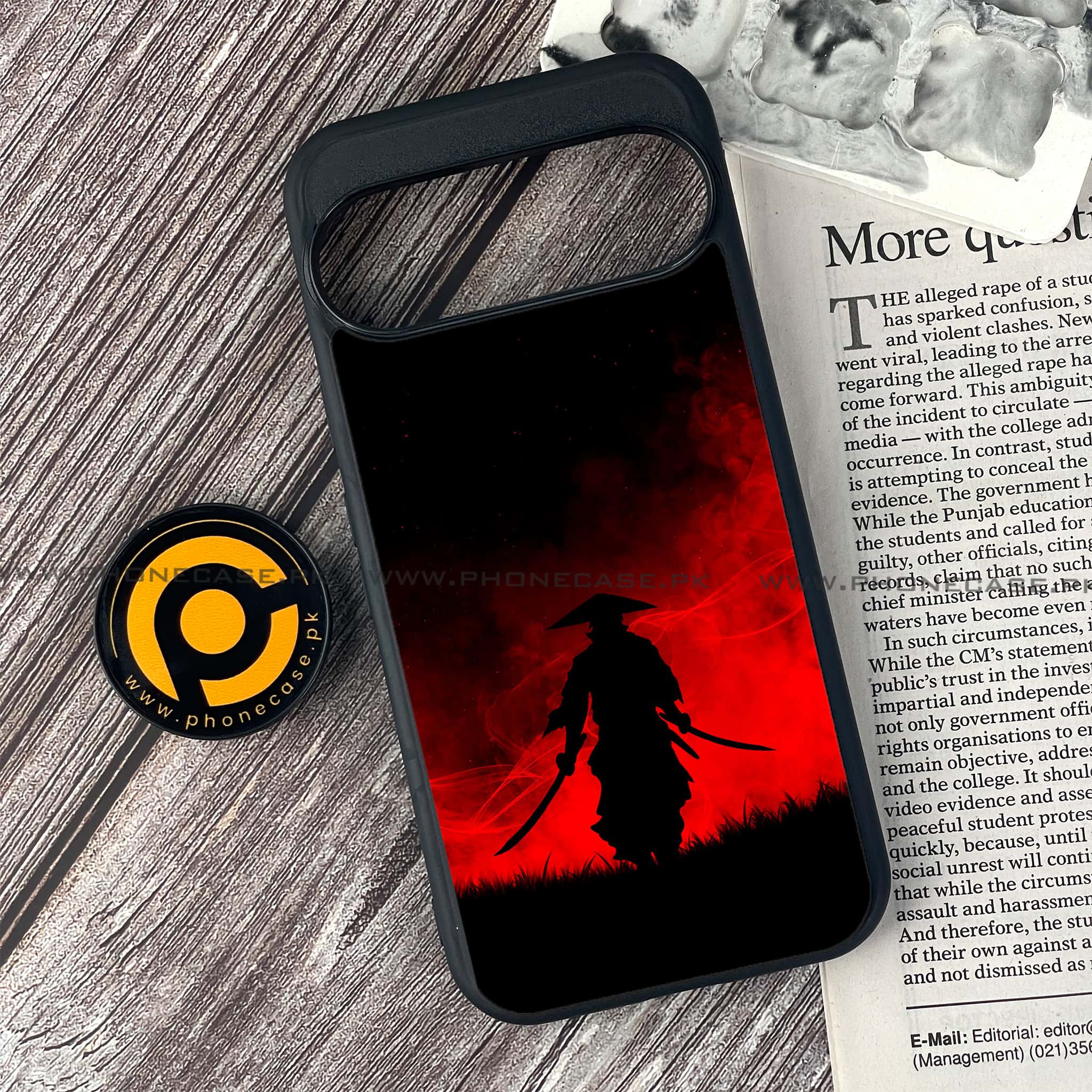 Google Pixel 9 - Ninja Series - Premium Metal Printed soft Bumper Shock Proof Case