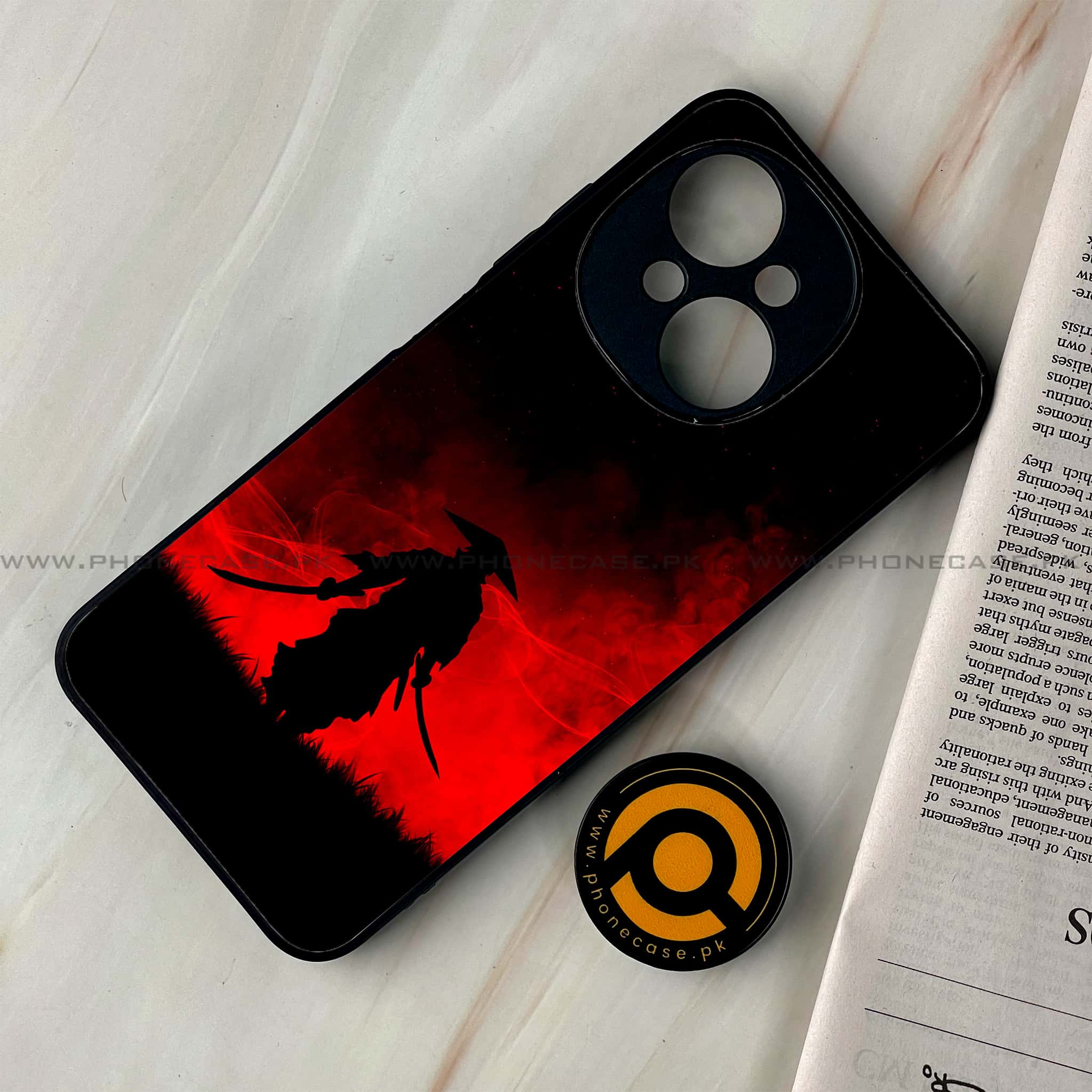 Tecno Spark Go 1 - Ninja Series - Premium Printed Glass soft Bumper shock Proof Case