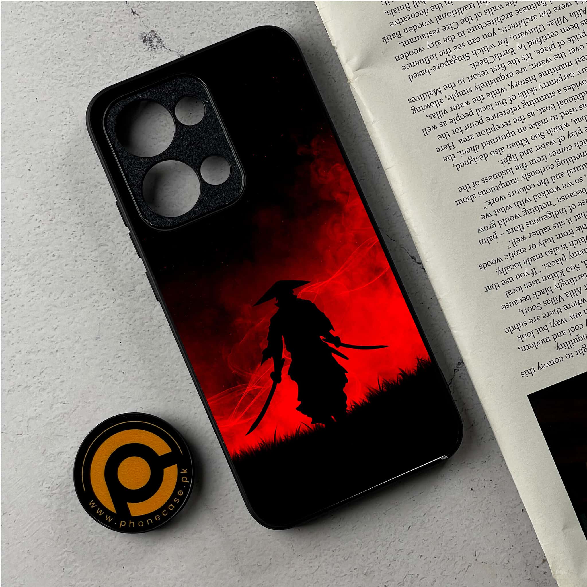 Oppo Reno 13 - Ninja Series - Premium Metal Printed Soft Bumper Shockproof Case