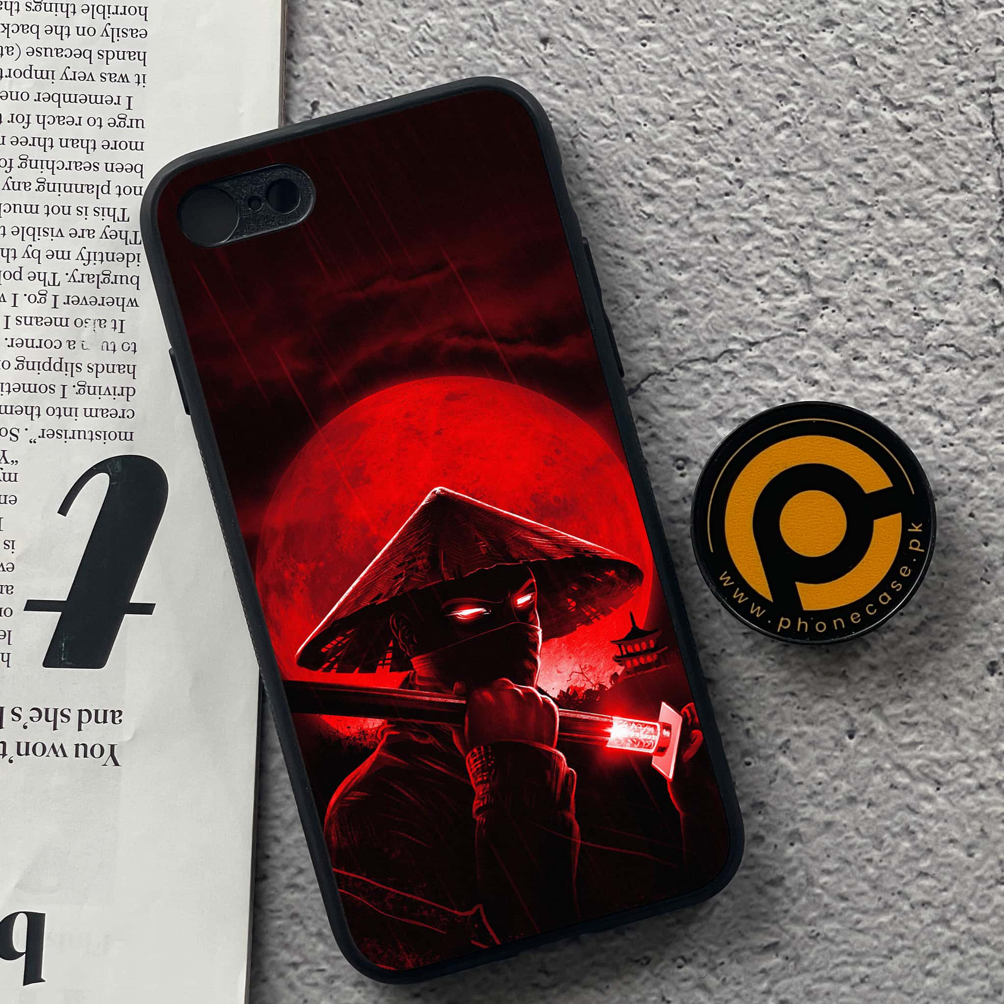 iPhone 7 / 8 - Ninja Series - Premium Printed Glass soft Bumper shock Proof Case
