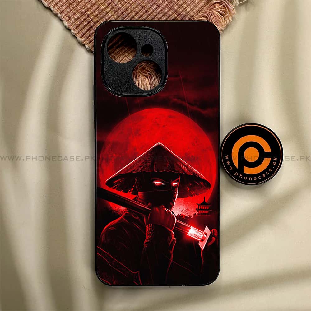 Tecno Spark 40C - Ninja Series - Premium Metal Printed soft Bumper shock Proof Case