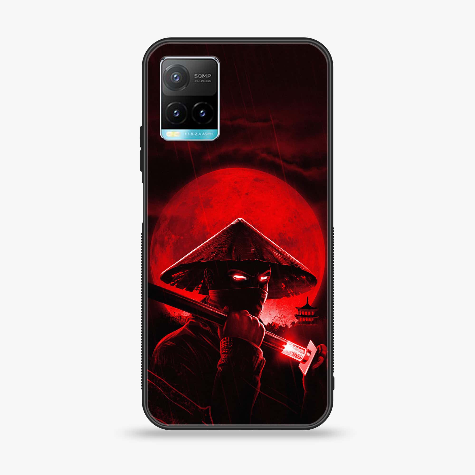 Vivo Y33T - Ninja Series - Premium Printed Glass soft Bumper shock Proof Case