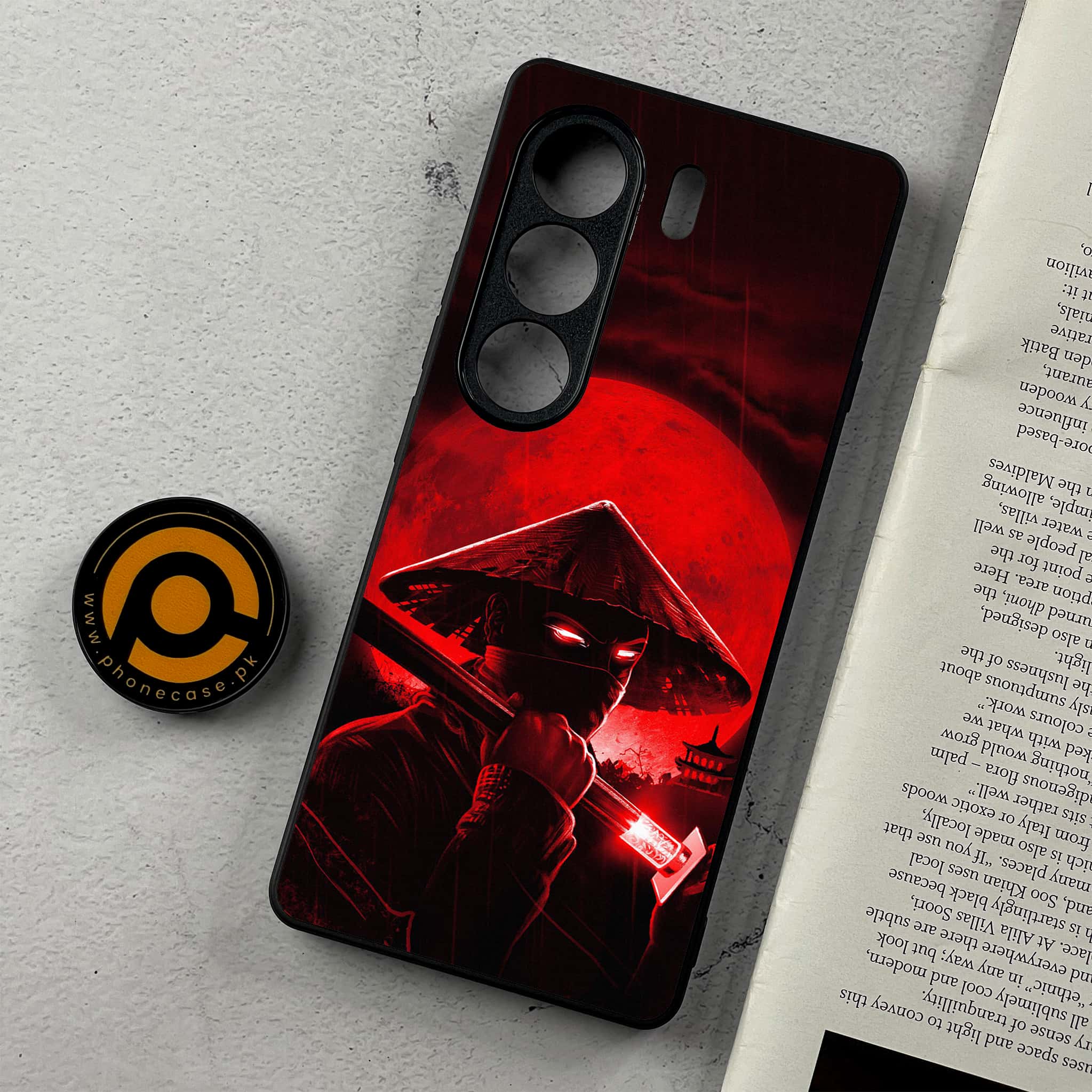 Tecno Camon 40 Pro - Ninja Series - Premium Metal Printed Soft Bumper Shockproof Case