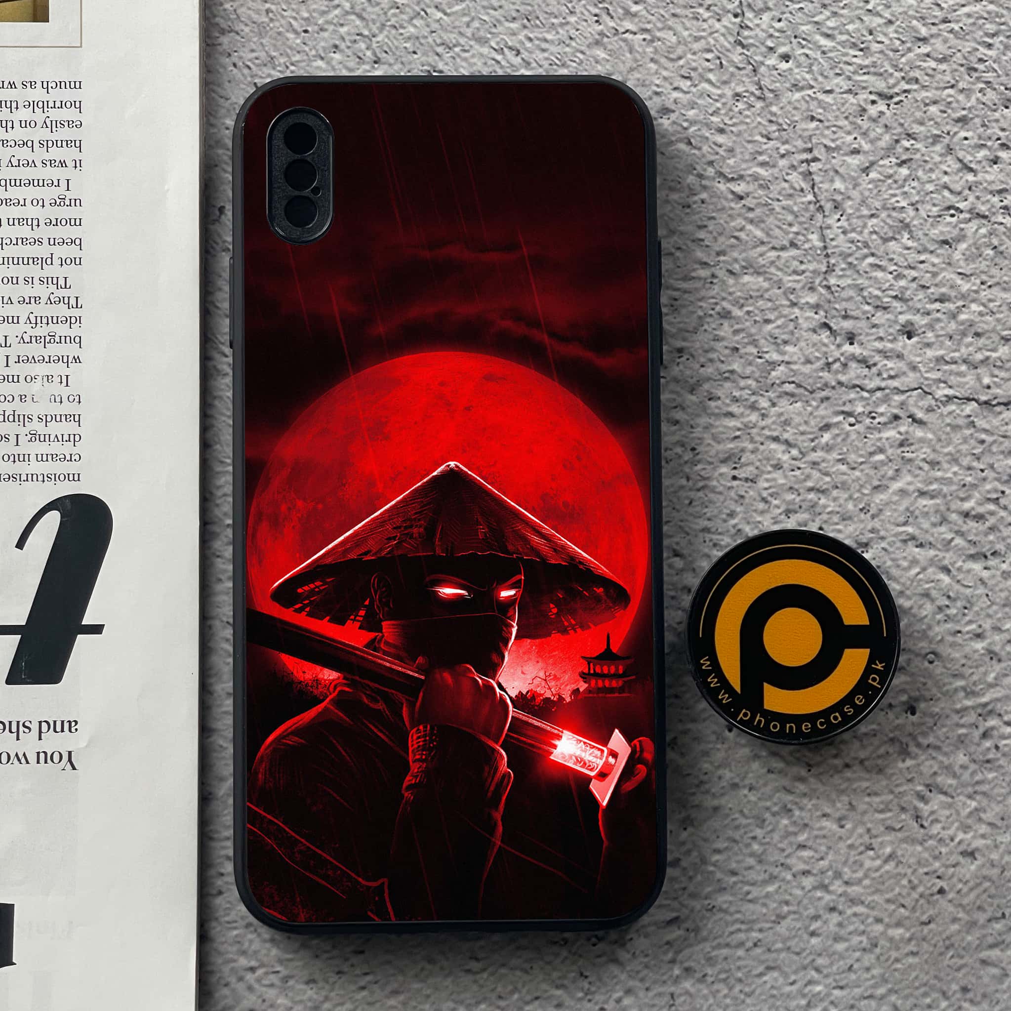 iPhone XS Max - Ninja Series - Premium Metal Printed soft Bumper shock Proof Case