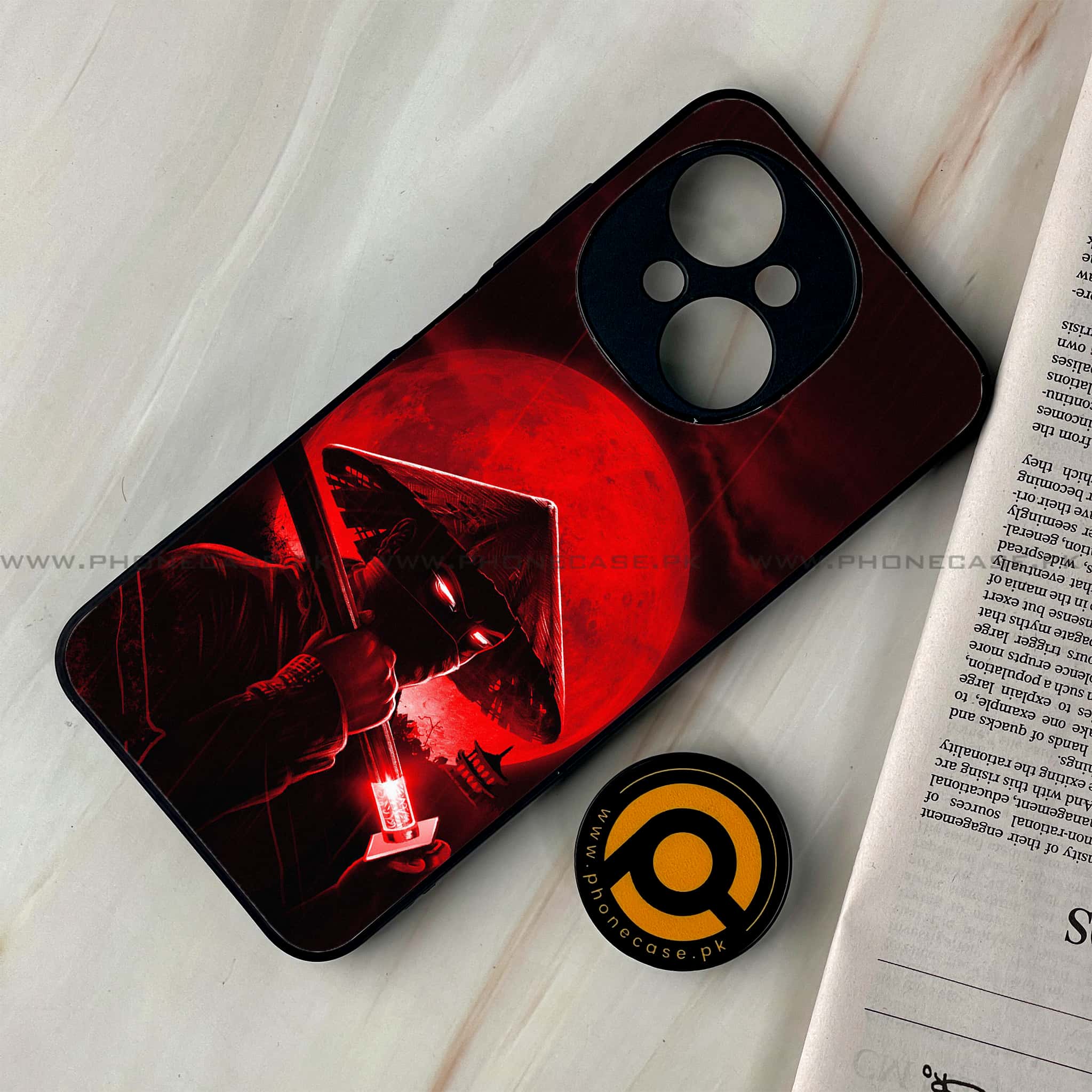 Tecno Spark Go 1 - Ninja Series - Premium Printed Glass soft Bumper shock Proof Case