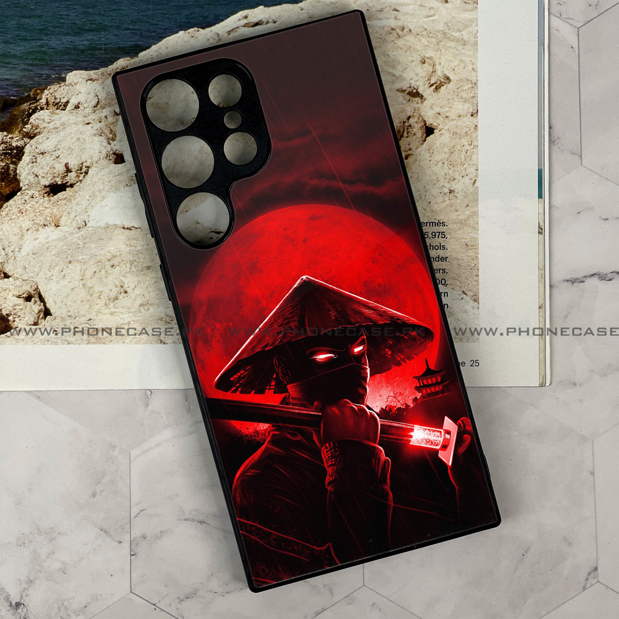 Galaxy S21 Ultra - Ninja Series - Premium Printed Glass soft Bumper shock Proof Case