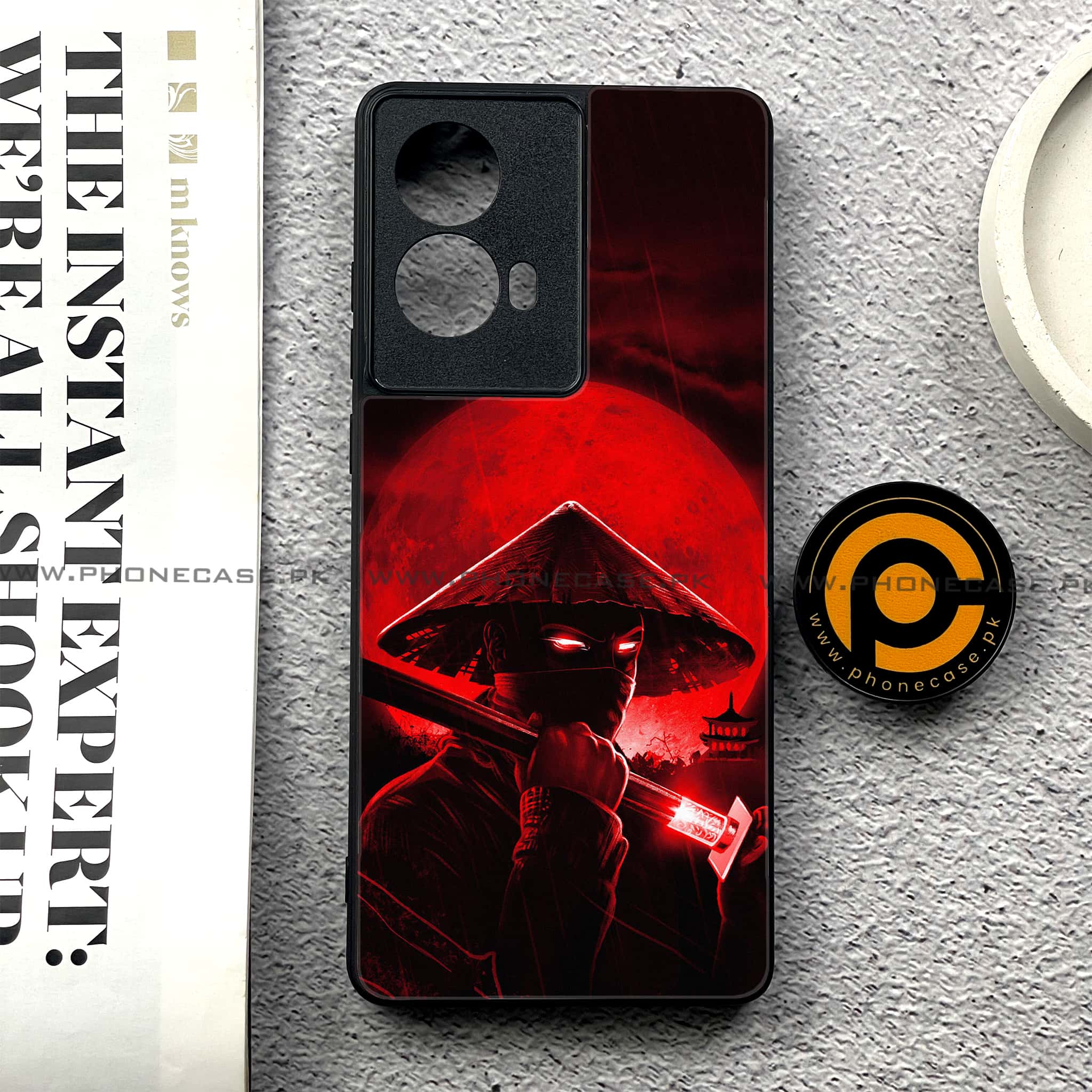 Moto G85 - Ninja Series - Premium Printed Glass soft Bumper shock Proof Case