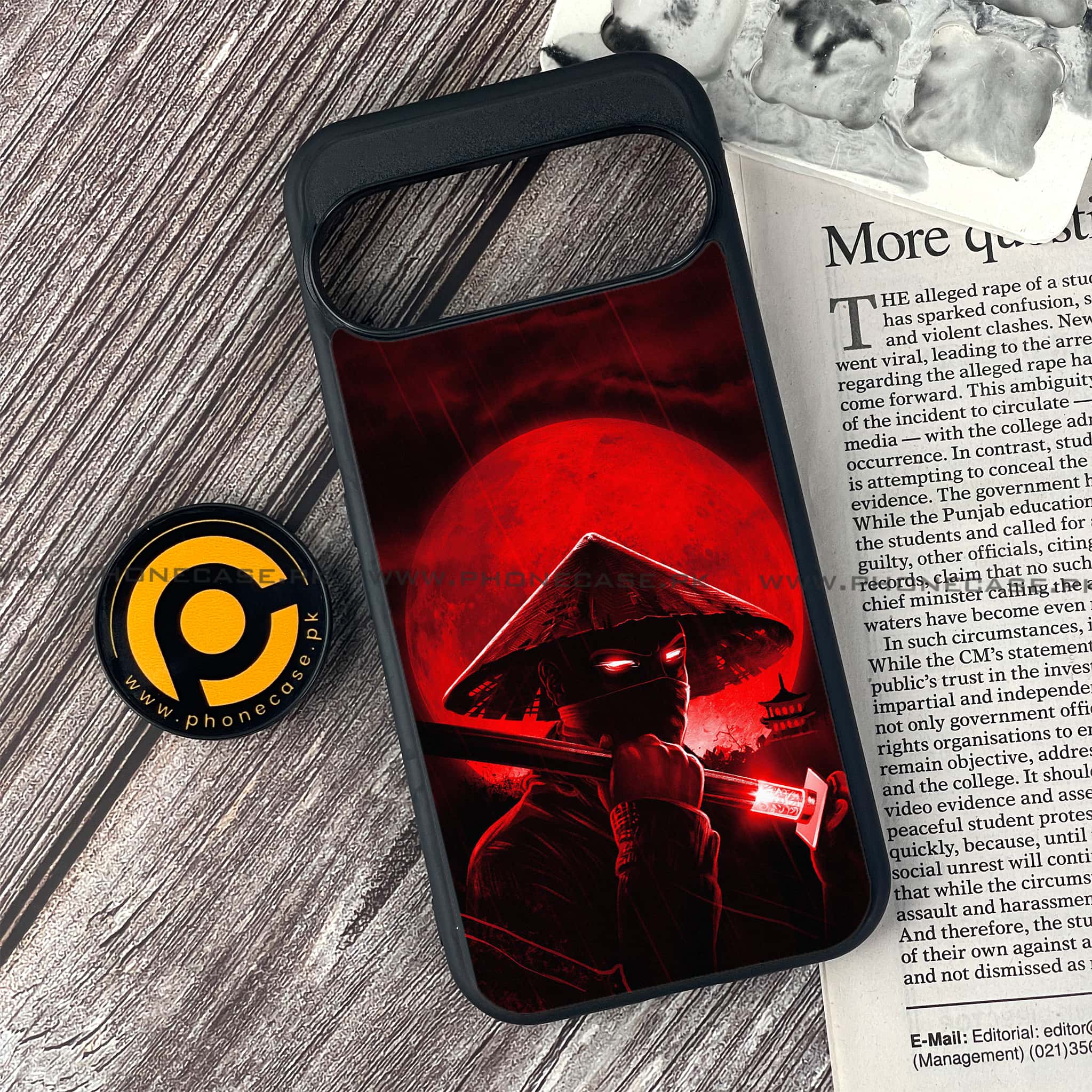 Google Pixel 9 - Ninja Series - Premium Metal Printed soft Bumper Shock Proof Case