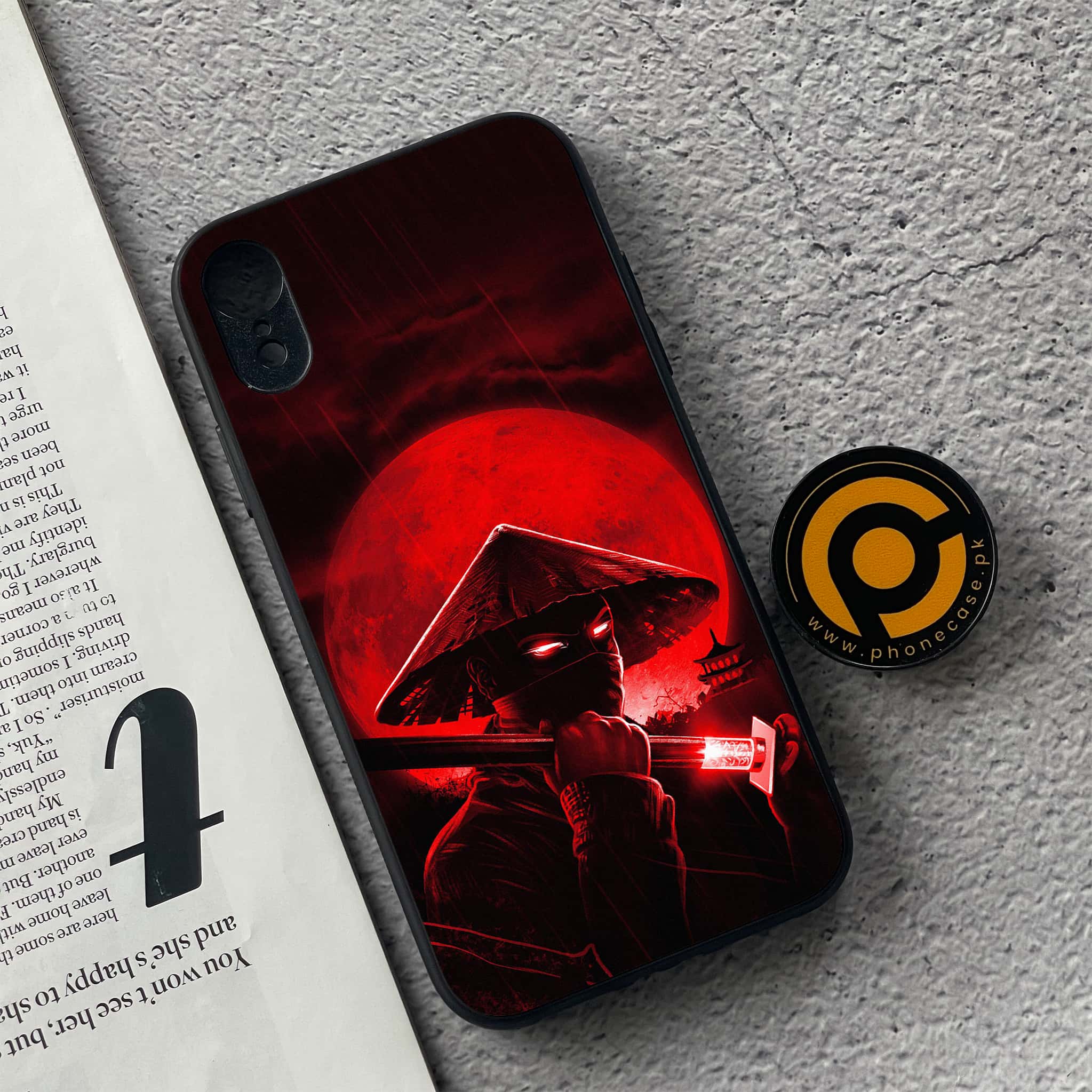 iPhone XR - Ninja  Series - Premium Metal Printed soft Bumper shock Proof Case