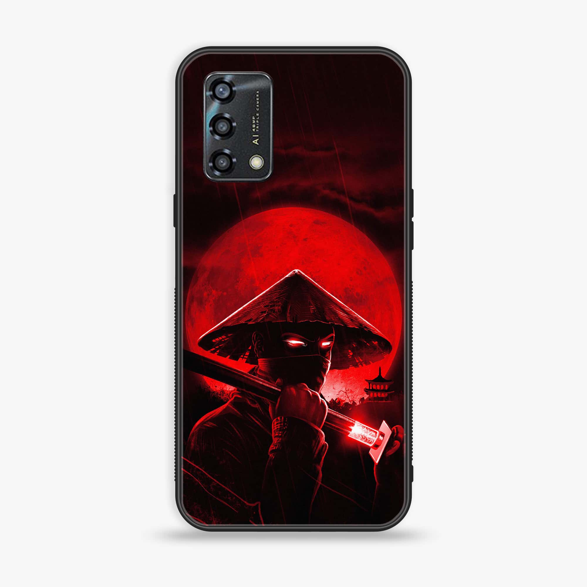 Oppo A95 - Ninja Series - Premium Printed Glass soft Bumper shock Proof Case