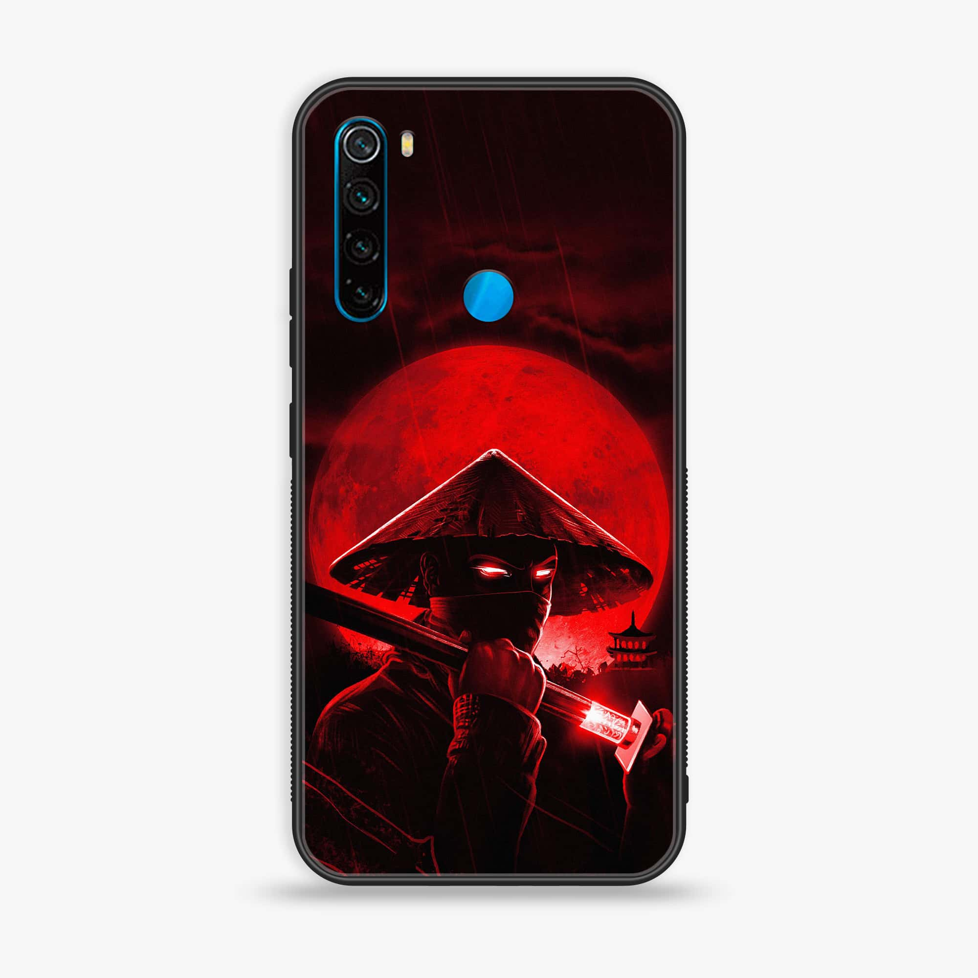 Redmi Note 8 - Ninja Series - Premium Printed Glass soft Bumper shock Proof Case