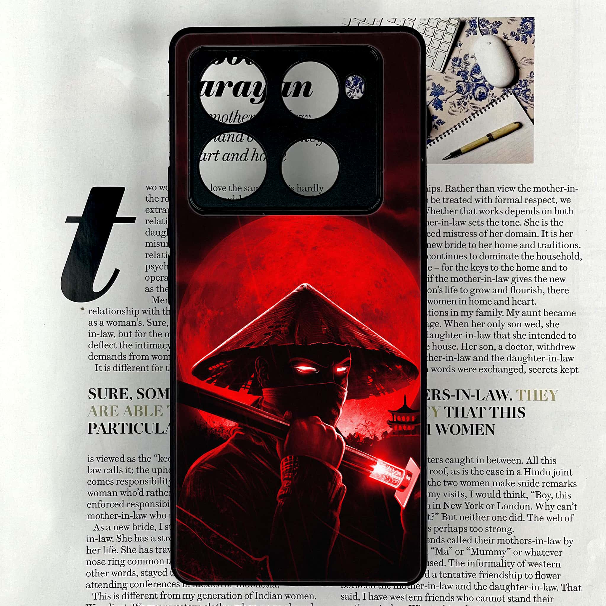 Infinix Note 40 Pro Plus - Ninja Series - Premium Metal Printed soft Bumper shock Proof Case