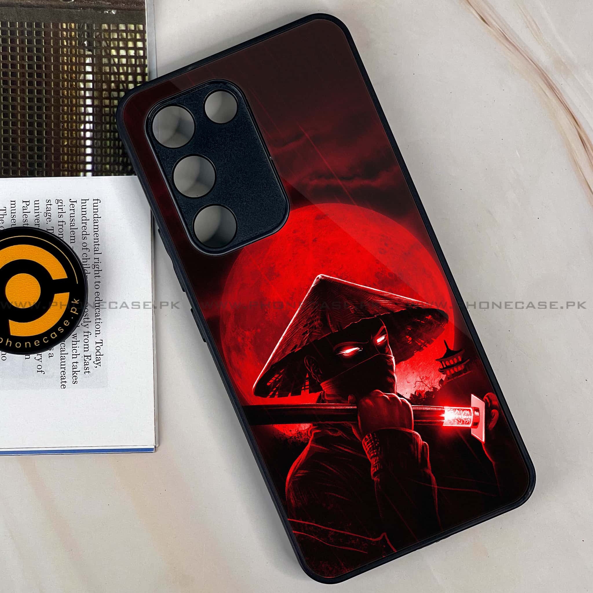 Vivo Y200e - Ninja Series - Premium Metal Printed soft Bumper shock Proof Case