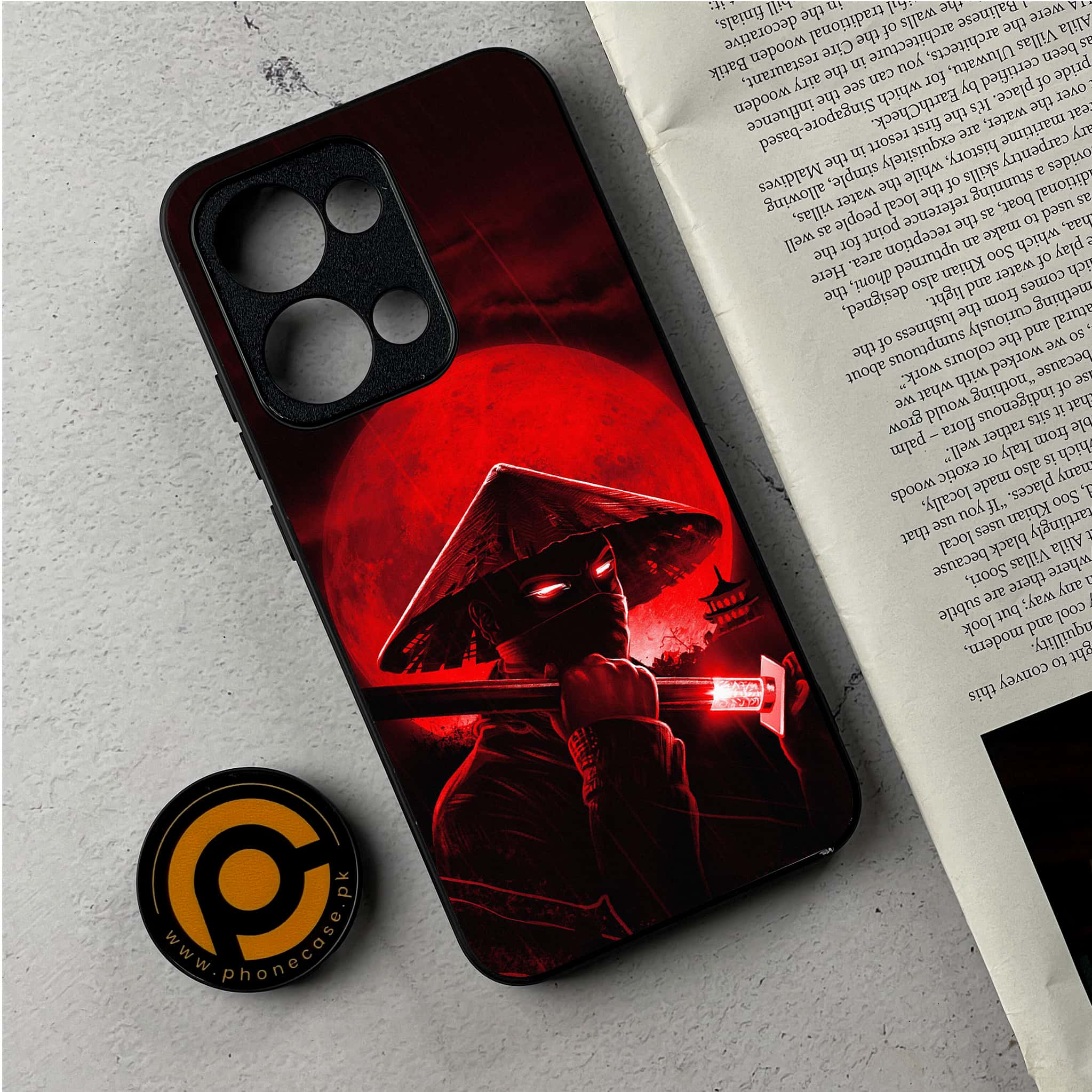 Oppo Reno 13 - Ninja Series - Premium Metal Printed Soft Bumper Shockproof Case