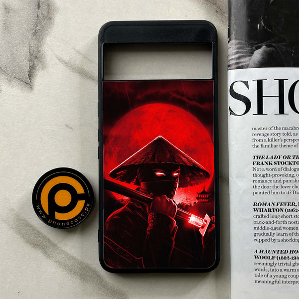 Google Pixel 8 Pro - Ninja Design 2  - Premium Metal Printed soft Bumper Shock Proof Case  CS-41810