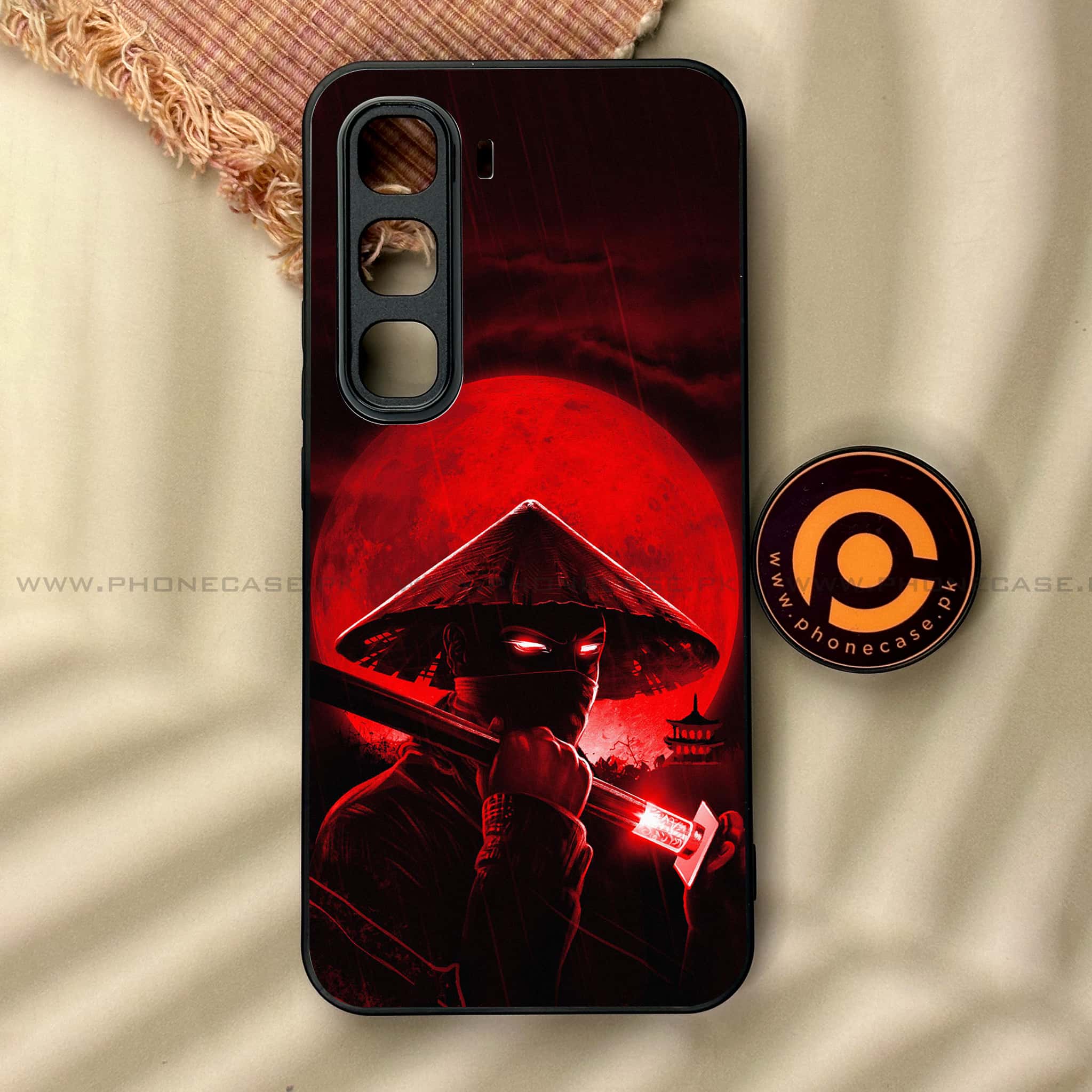 Infinix Hot 60 Pro - Ninja Series - Premium Metal Printed soft Bumper shock Proof Case