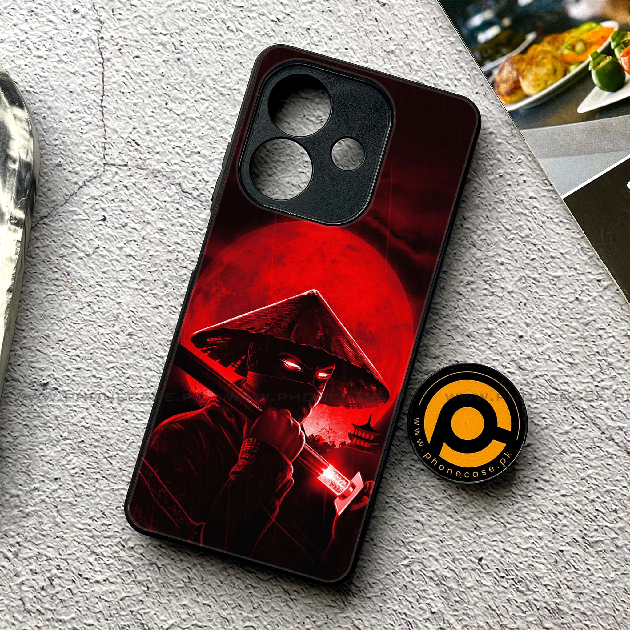 Oppo A5i - Ninja Series - Premium Metal Printed soft Bumper shock Proof Case