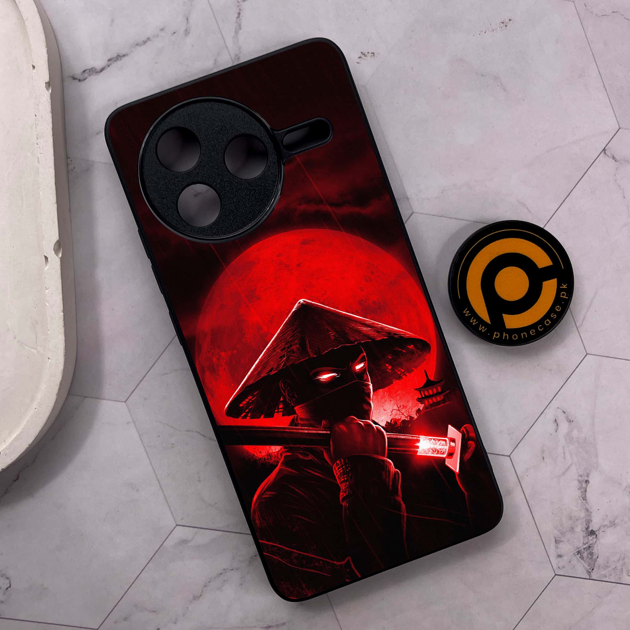 Xiaomi Poco F7 Pro 5G - Ninja Series - Premium Metal Printed soft Bumper shock Proof Case