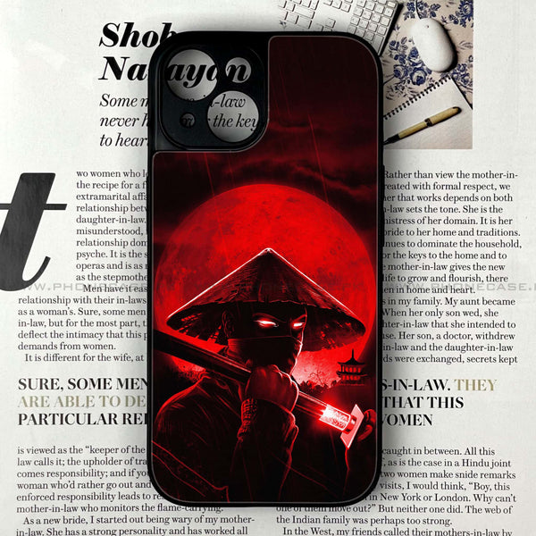 iPhone 13 Mini - Ninja Design 2- Premium Metal Printed soft Bumper shock Proof Case CS-46902