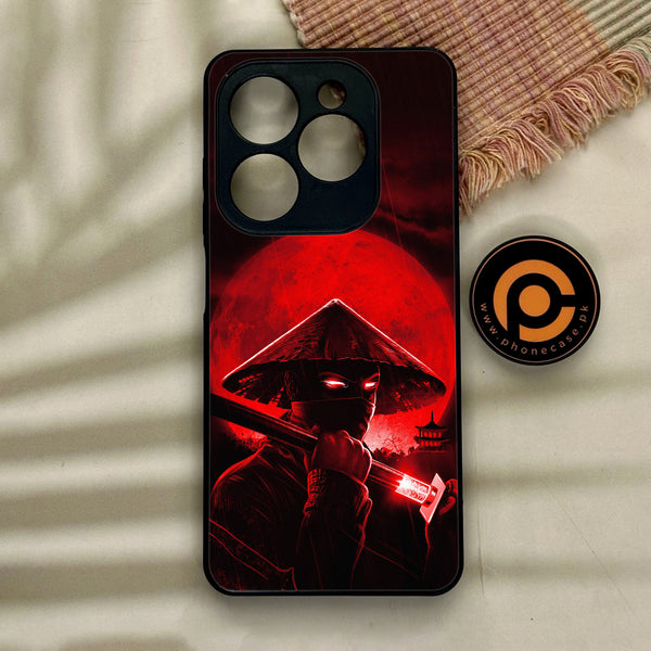 Tecno Spark GO 2024/ Smart 8/ Spark 20/ 20c/ Pop 8/ Hot 40i  - Ninja Design 2- Premium Metal Printed soft Bumper Shock Proof Case CS-11690