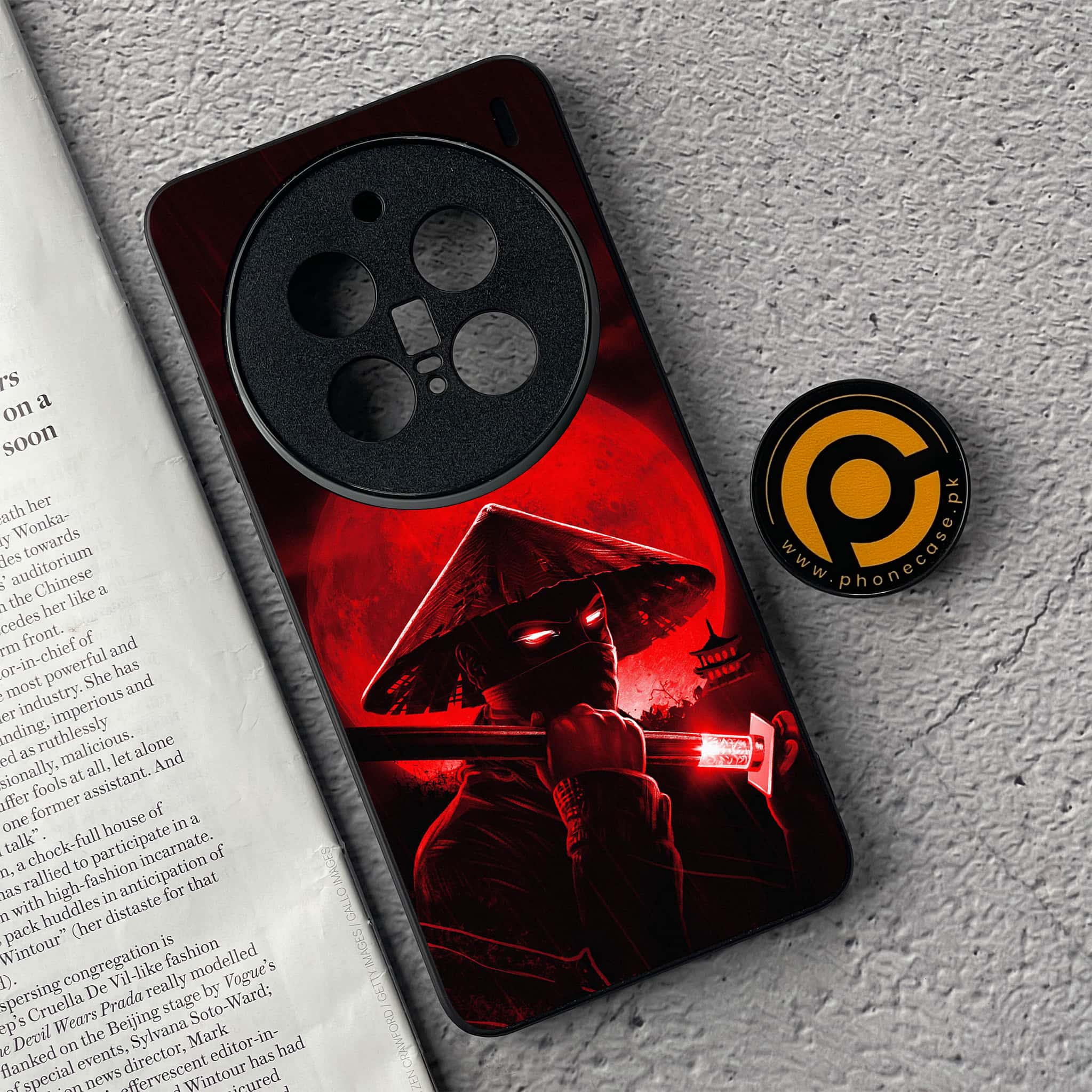 Vivo X200 Pro - Ninja Series - Premium Metal  Printed soft Bumper shock Proof Case