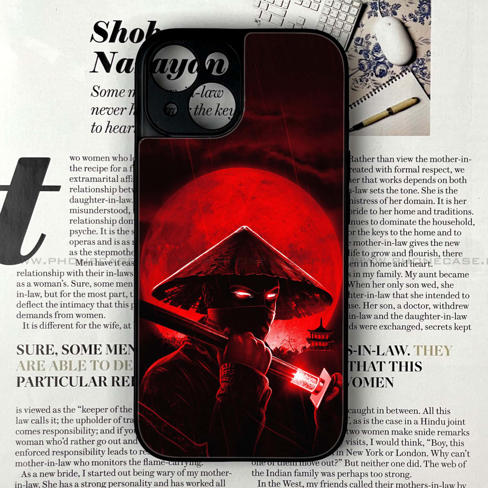 iPhone 13 - Ninja series - Premium Printed Glass soft Bumper shock Proof Case