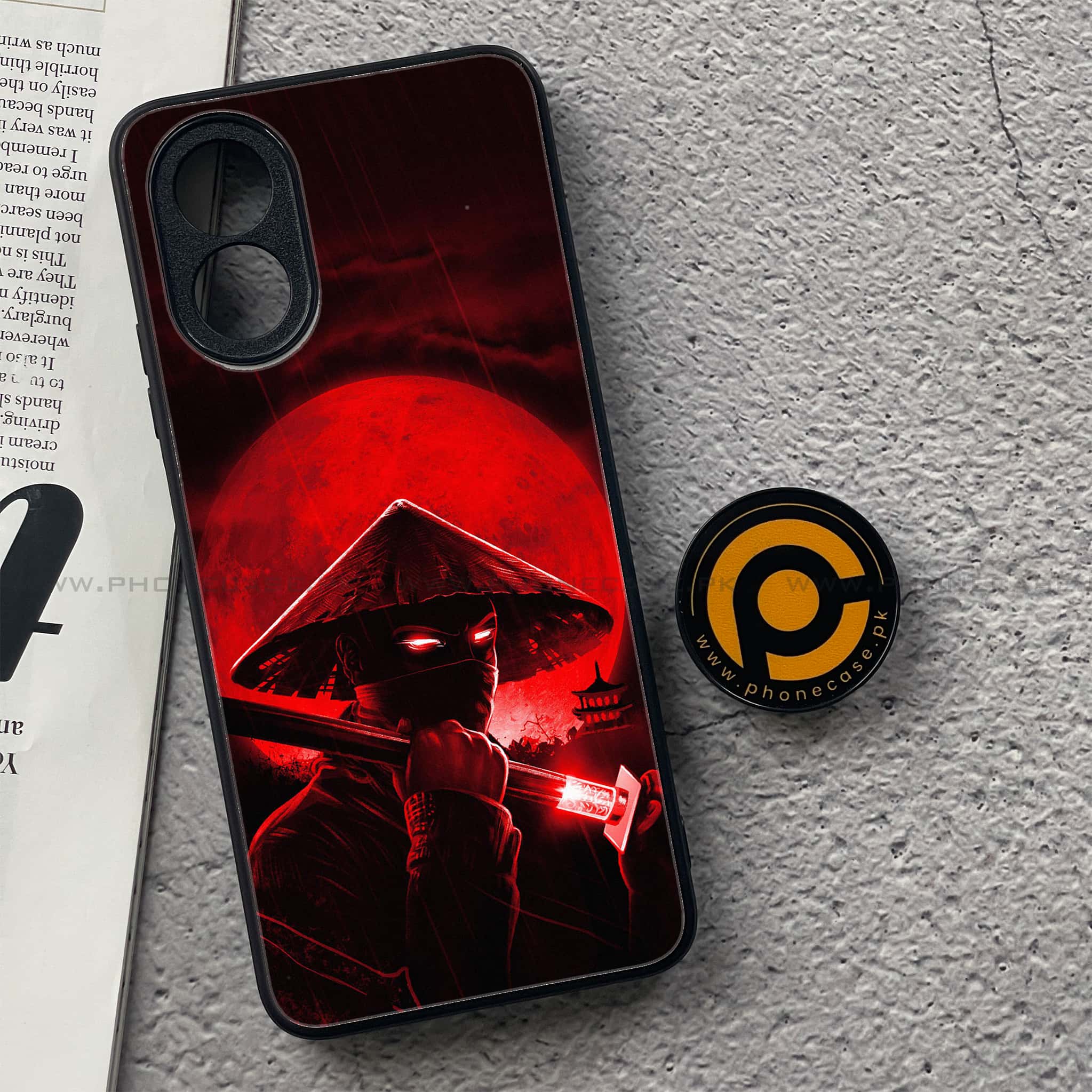 Oppo A18 4G - Ninja Series - Premium Printed Glass soft Bumper shock Proof Case