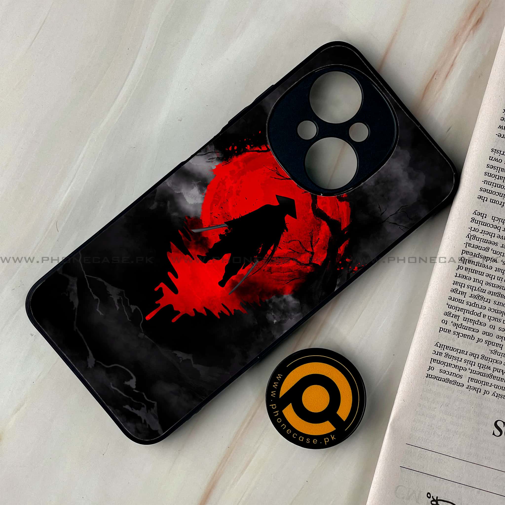 Tecno Spark Go 1 - Ninja Series - Premium Printed Glass soft Bumper shock Proof Case