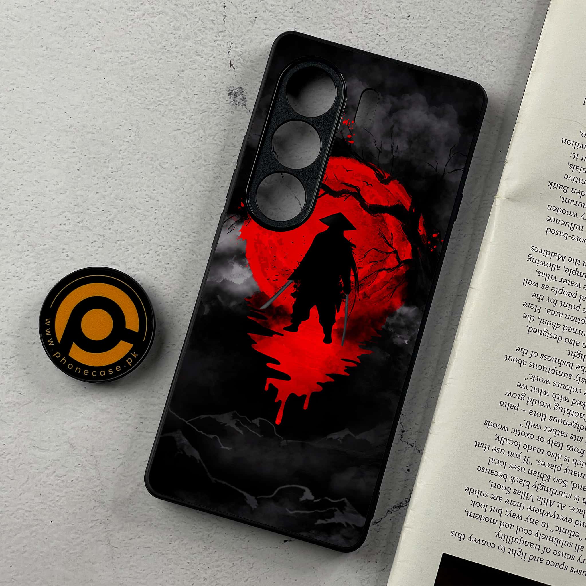 Tecno Camon 40 Pro - Ninja Series - Premium Metal Printed Soft Bumper Shockproof Case