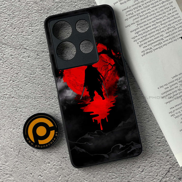 Infinix Note 30 - Ninja Design 3 - Premium Printed Glass soft Bumper shock Proof Case CS-33113