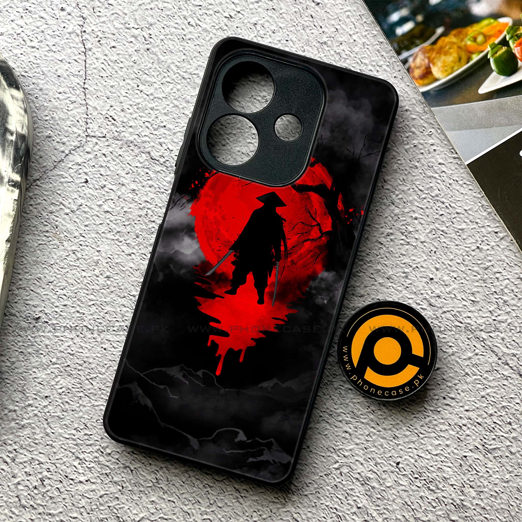 Oppo A5i - Ninja Series - Premium Metal Printed soft Bumper shock Proof Case