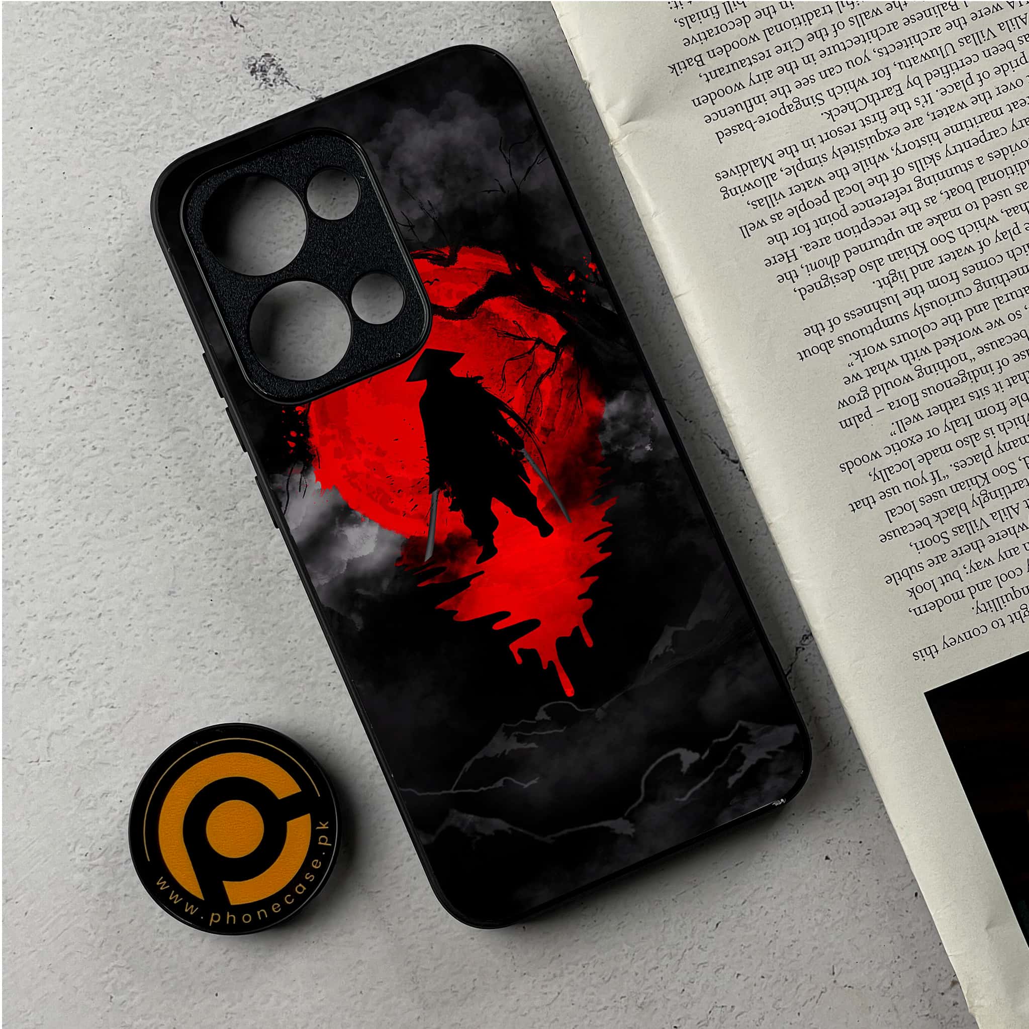 Oppo Reno 13 - Ninja Series - Premium Metal Printed Soft Bumper Shockproof Case