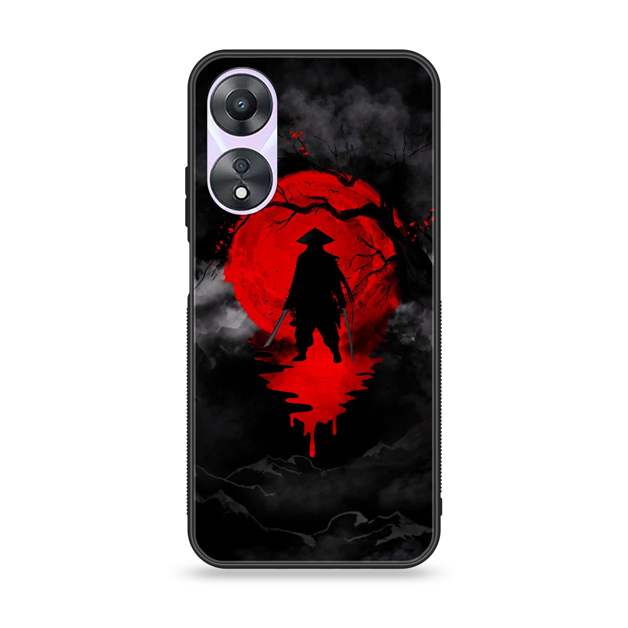 Oppo A78 4G - Ninja Series - Premium Printed Glass soft Bumper shock Proof Case