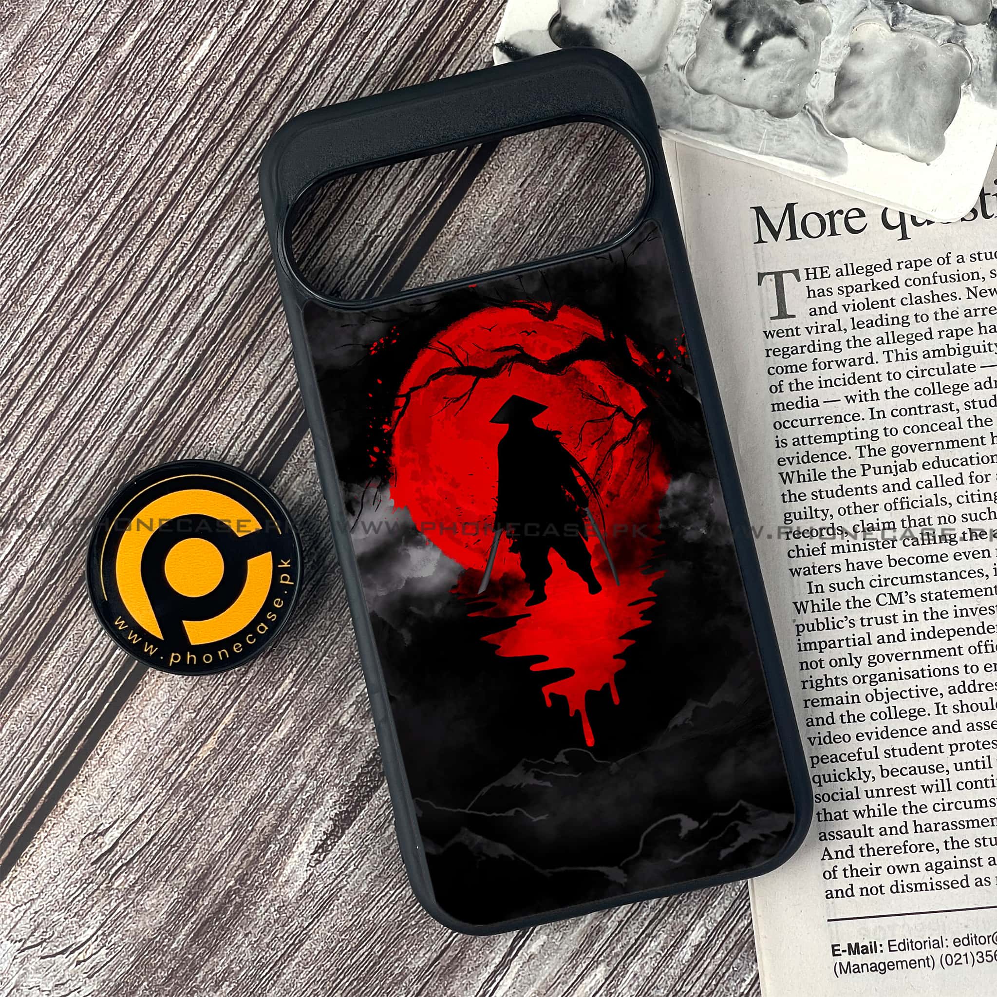 Google Pixel 9 - Ninja Series - Premium Metal Printed soft Bumper Shock Proof Case