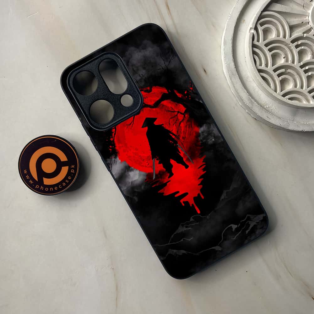 Oppo Reno 14 5G - Ninja Series - Premium Metal Printed soft Bumper shock Proof Case