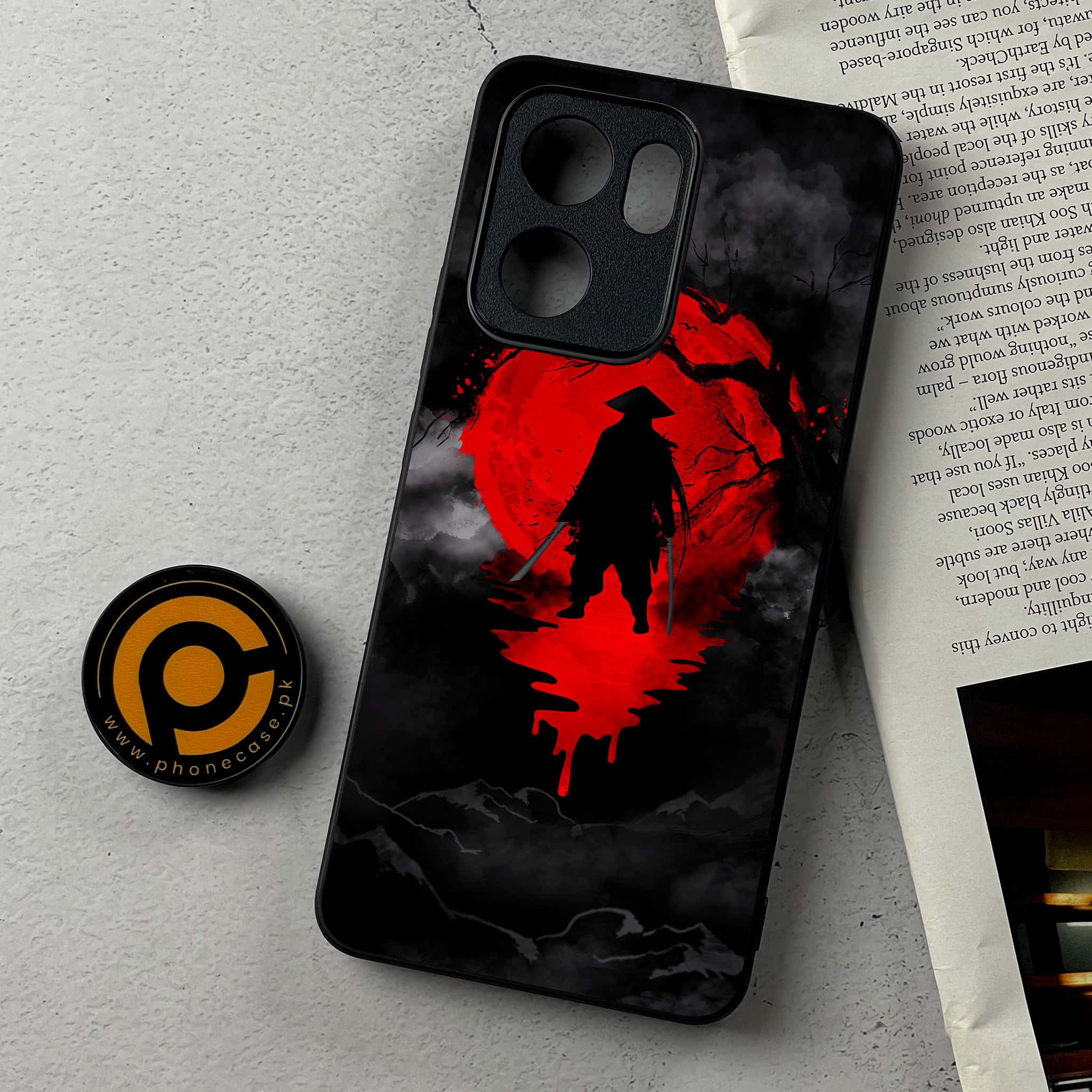 Oppo Reno 13F - Ninja Series - Premium Metal Printed Soft Bumper Shockproof Case