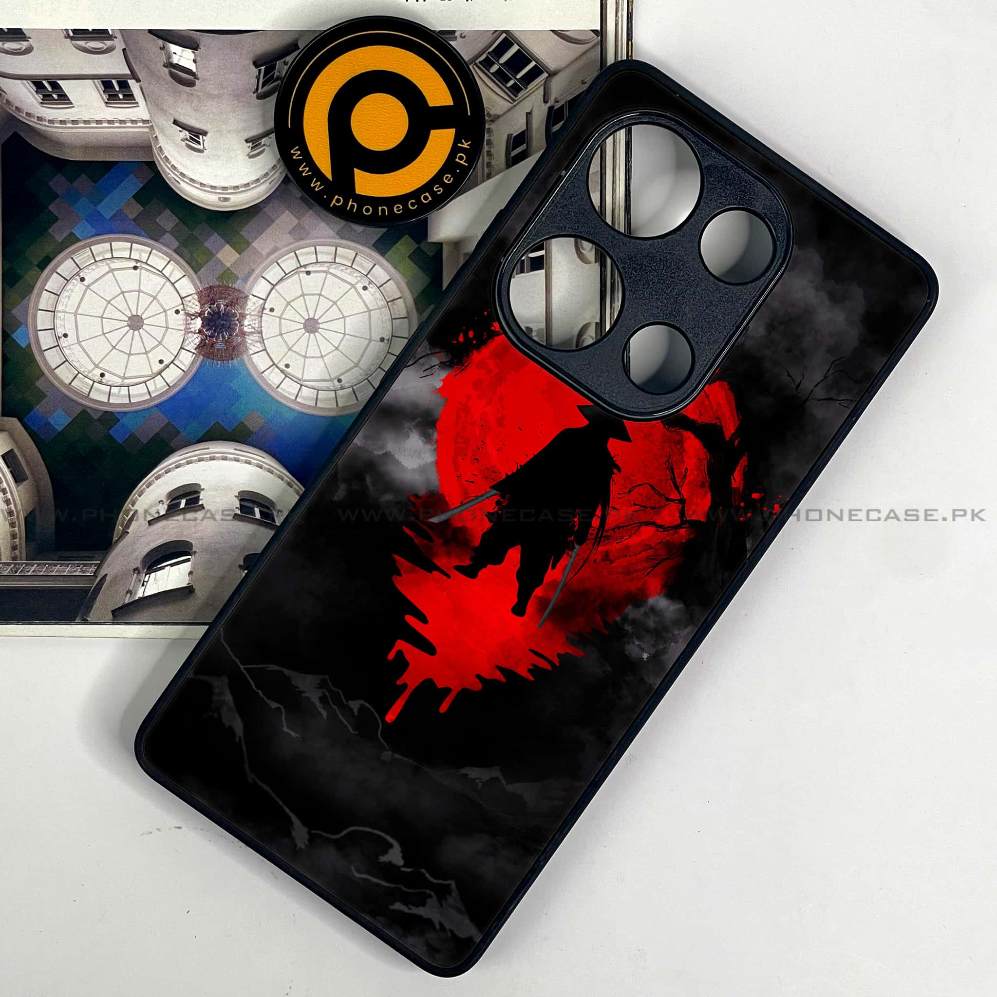 Redmi Note 13 Pro 4G - Ninja Series - Premium Metal Printed soft Bumper shock Proof Case